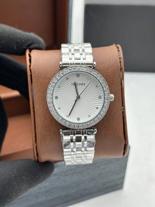 Image of Women's Watches Luxury Stainless Steel Rhinestone