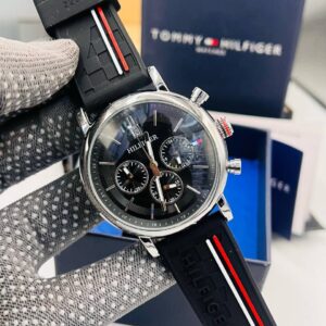 Tommy Hilfiger Genuine Leather Active Chronograph Men’s Classic Wristwatch